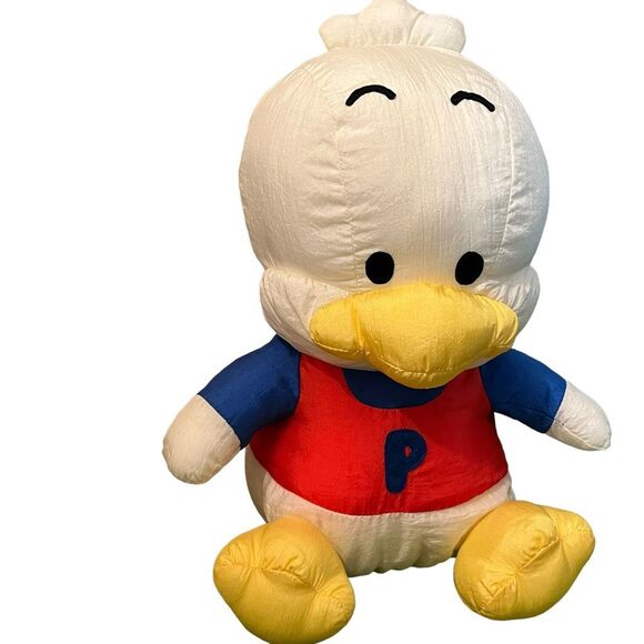 Sanrio 1996 Pekkle Puffalump Plush Duck Stuffed Animal 13” w/tag attached white - Picture 2 of 12
